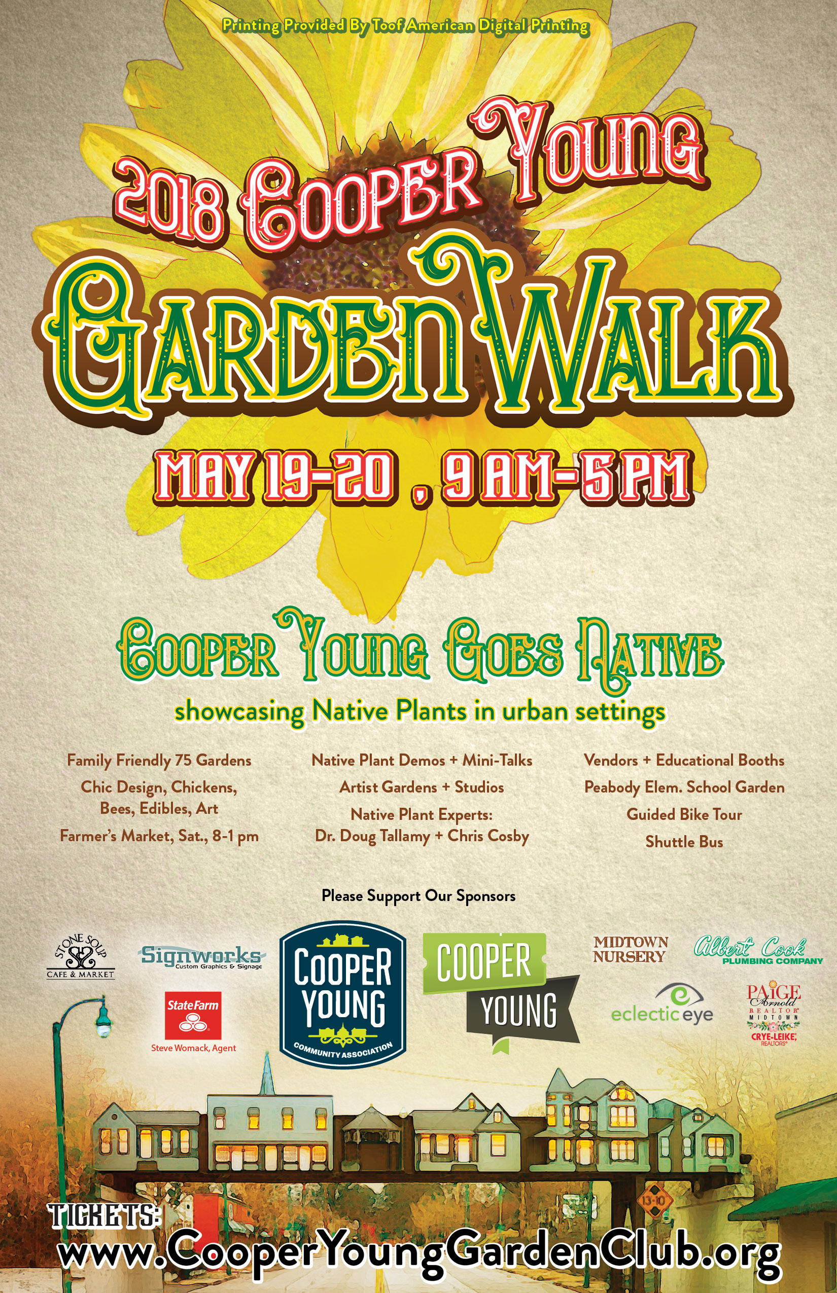 2018 Cooper Young Garden Walk Poster