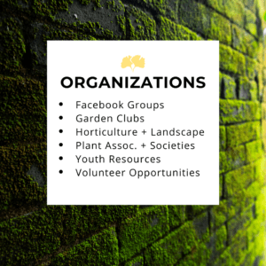 list garden organizations